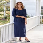 Lettuce Trim Knit Jacket Dress image number null