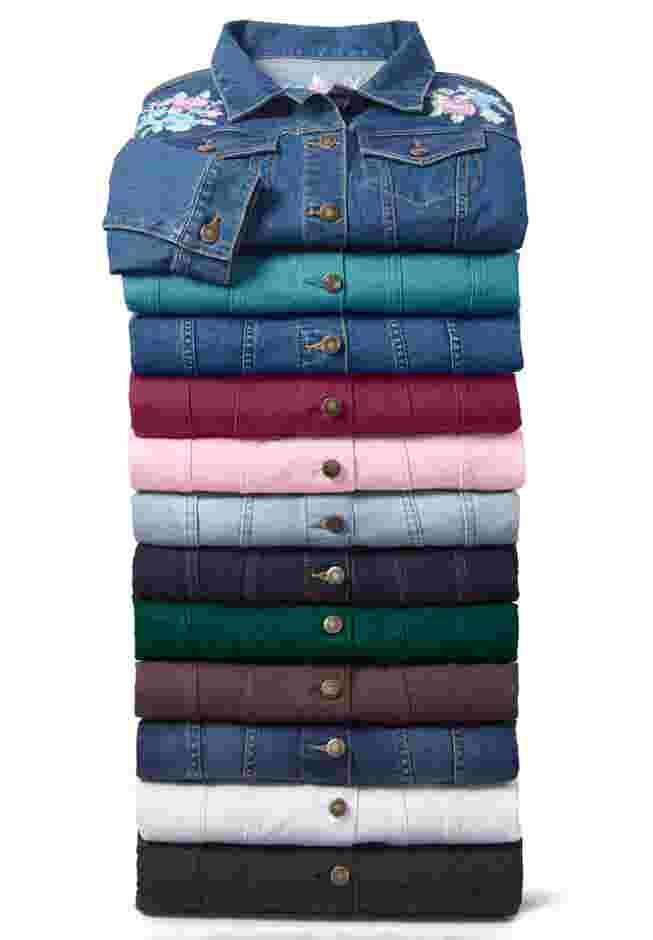 Stretch Denim Jean Jacket image number 5