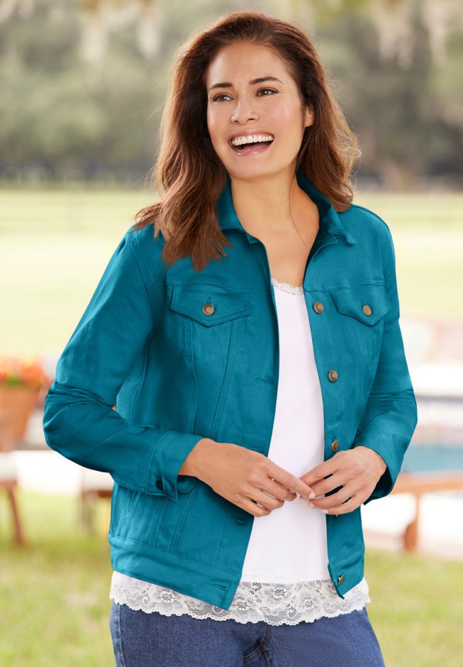 Stretch Denim Jean Jacket image number 3