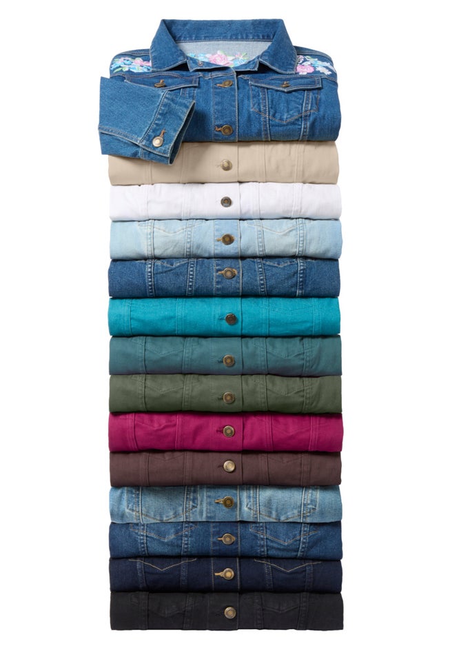 Stretch Denim Jean Jacket image number 3