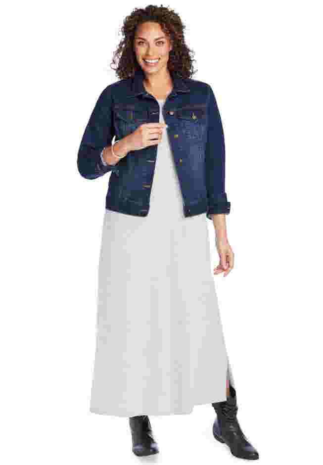 Stretch Denim Jean Jacket image number 0