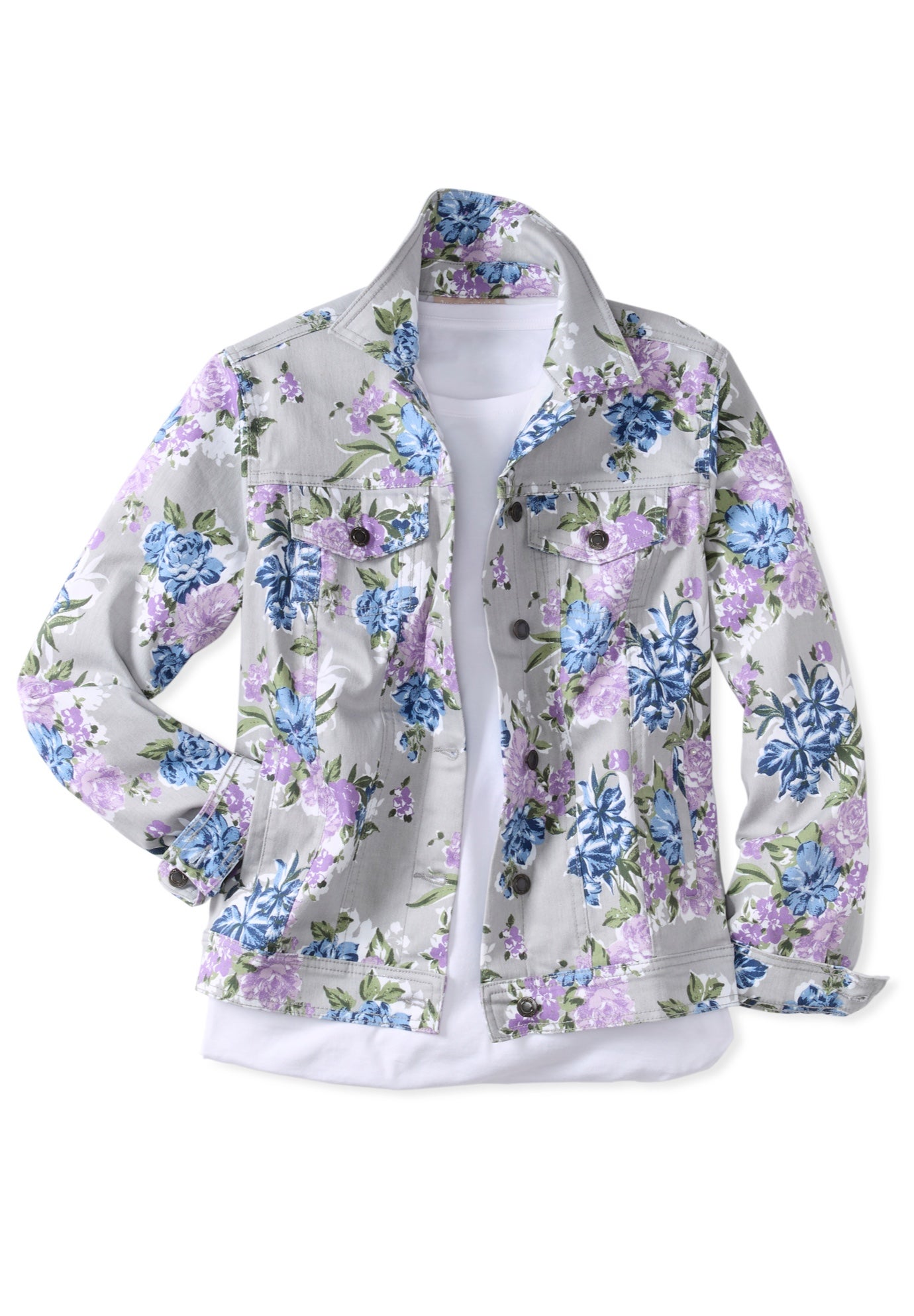 Stretch Denim Jean Jacket image number 2