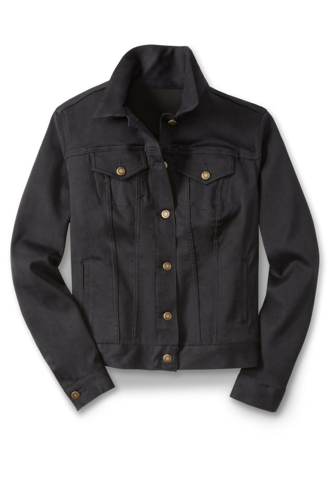 Stretch Denim Jean Jacket image number 1