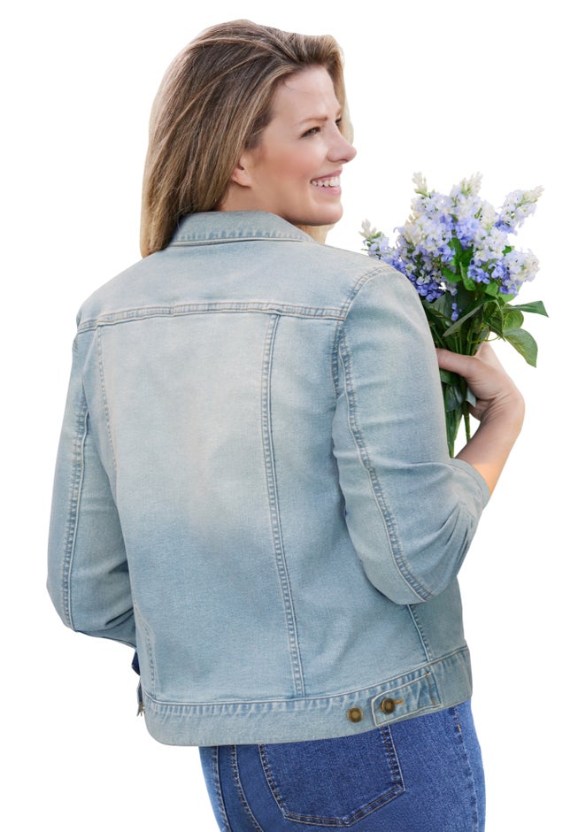 Stretch Denim Jean Jacket image number 1