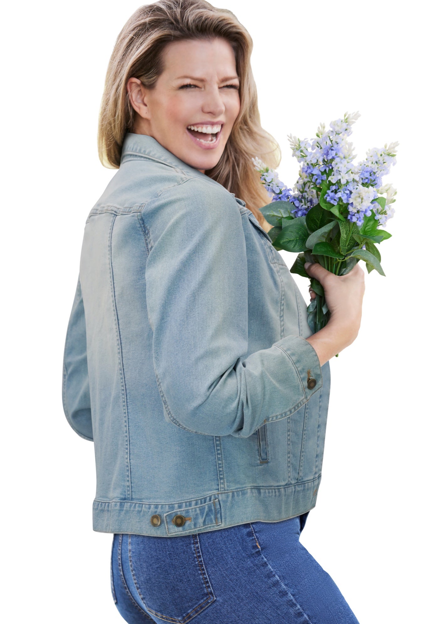 Stretch Denim Jean Jacket image number 2