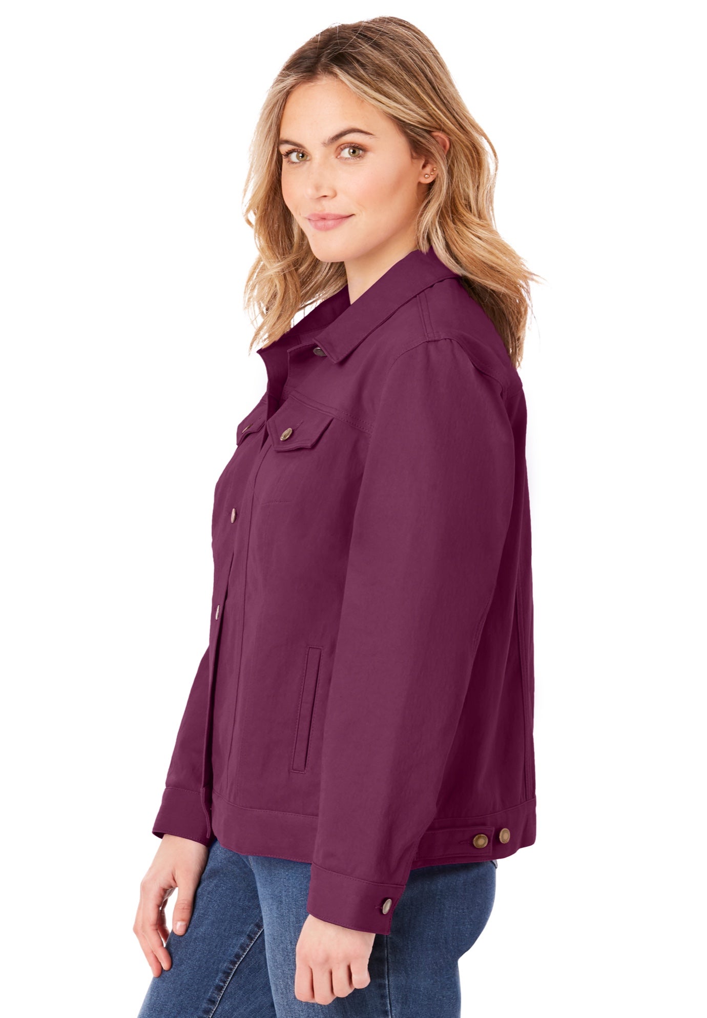 Stretch Denim Jean Jacket image number 2