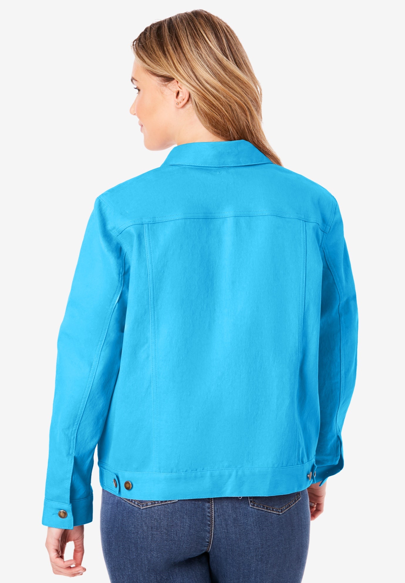 Stretch Denim Jean Jacket image number 1