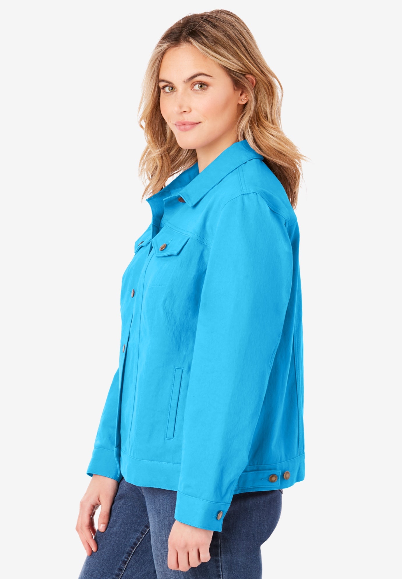 Stretch Denim Jean Jacket image number 2