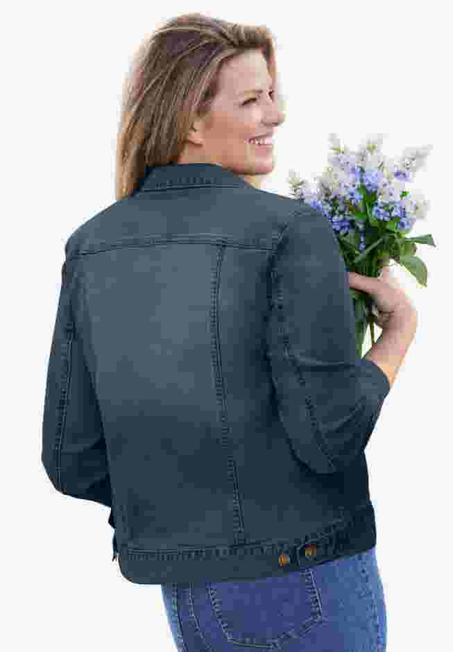 Stretch Denim Jean Jacket image number 1