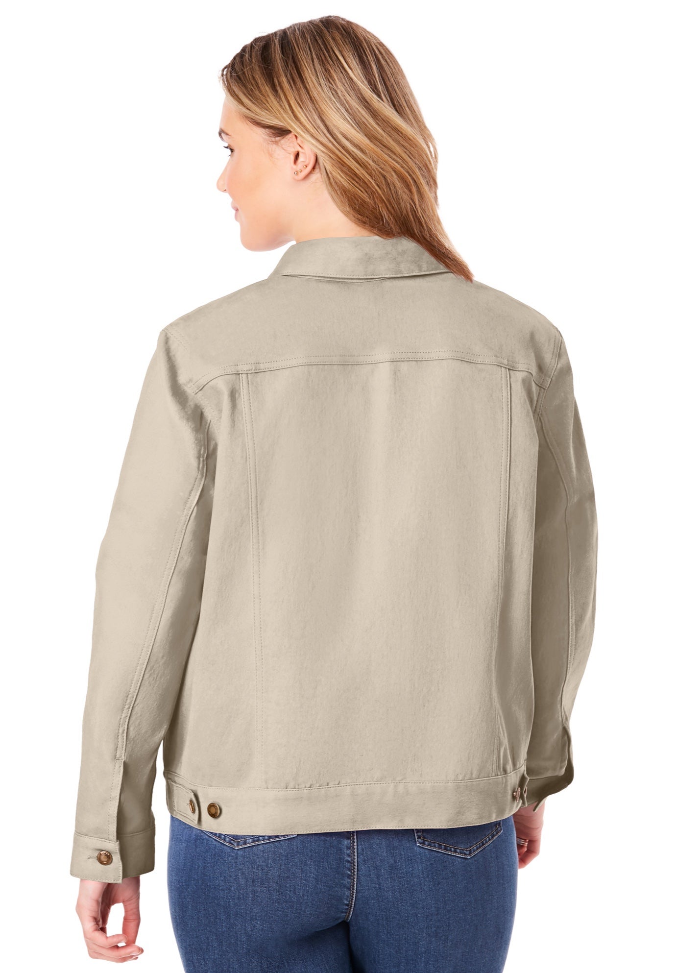 Stretch Denim Jean Jacket image number 1