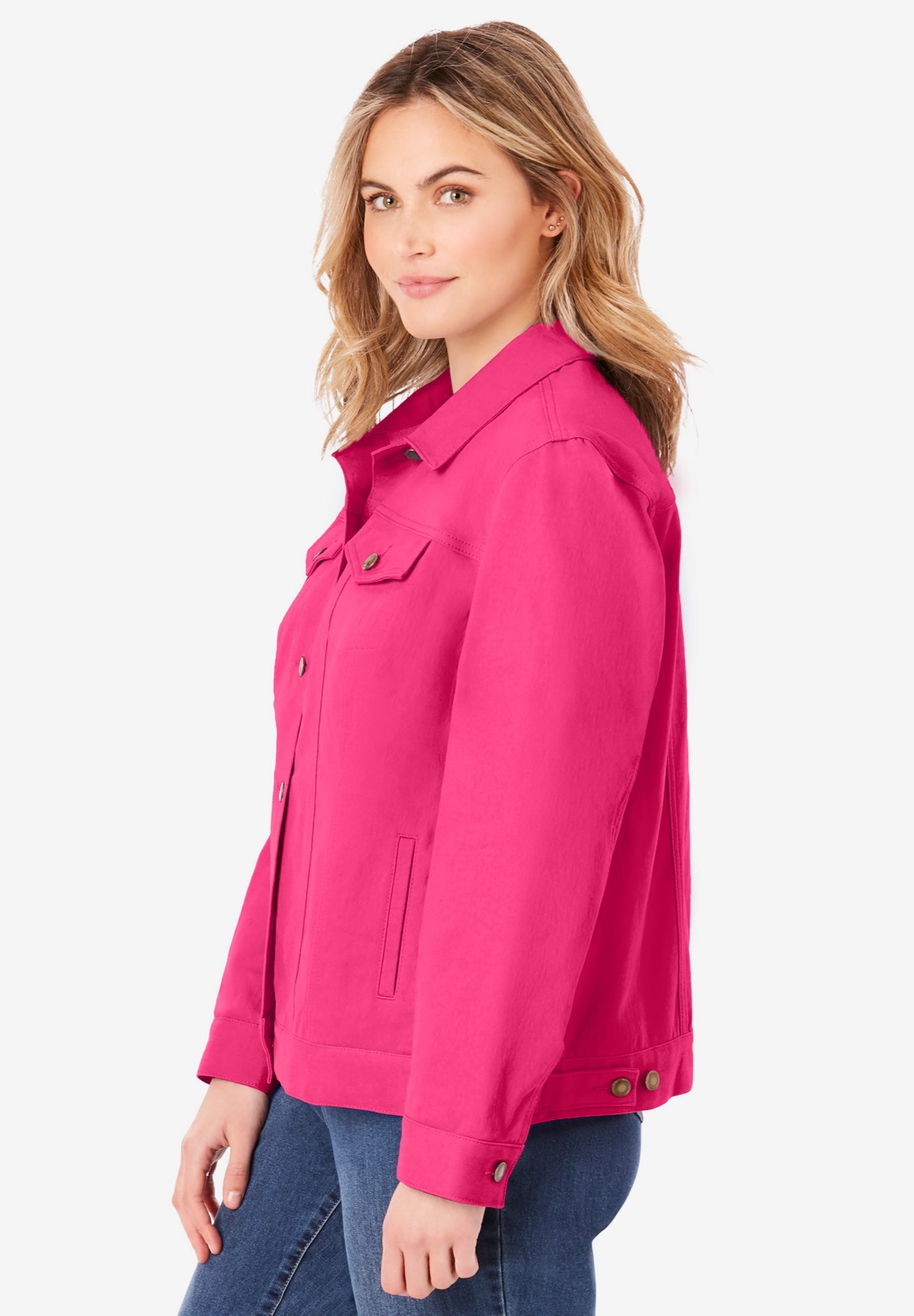 Stretch Denim Jean Jacket image number 2