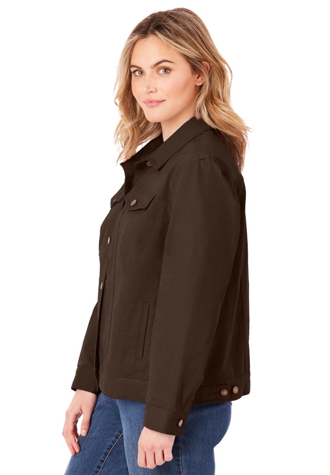 Stretch Denim Jean Jacket image number 2