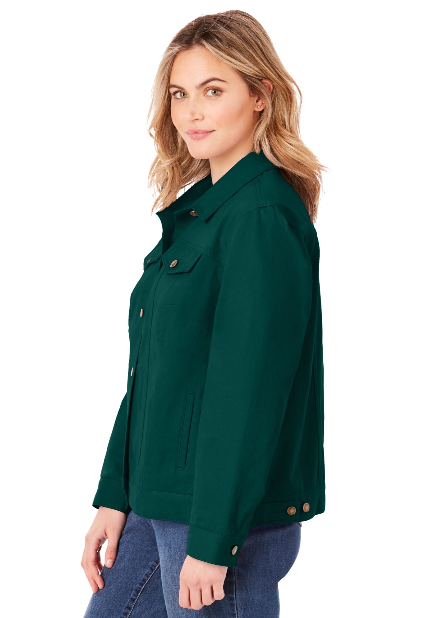 Stretch Denim Jean Jacket image number 2