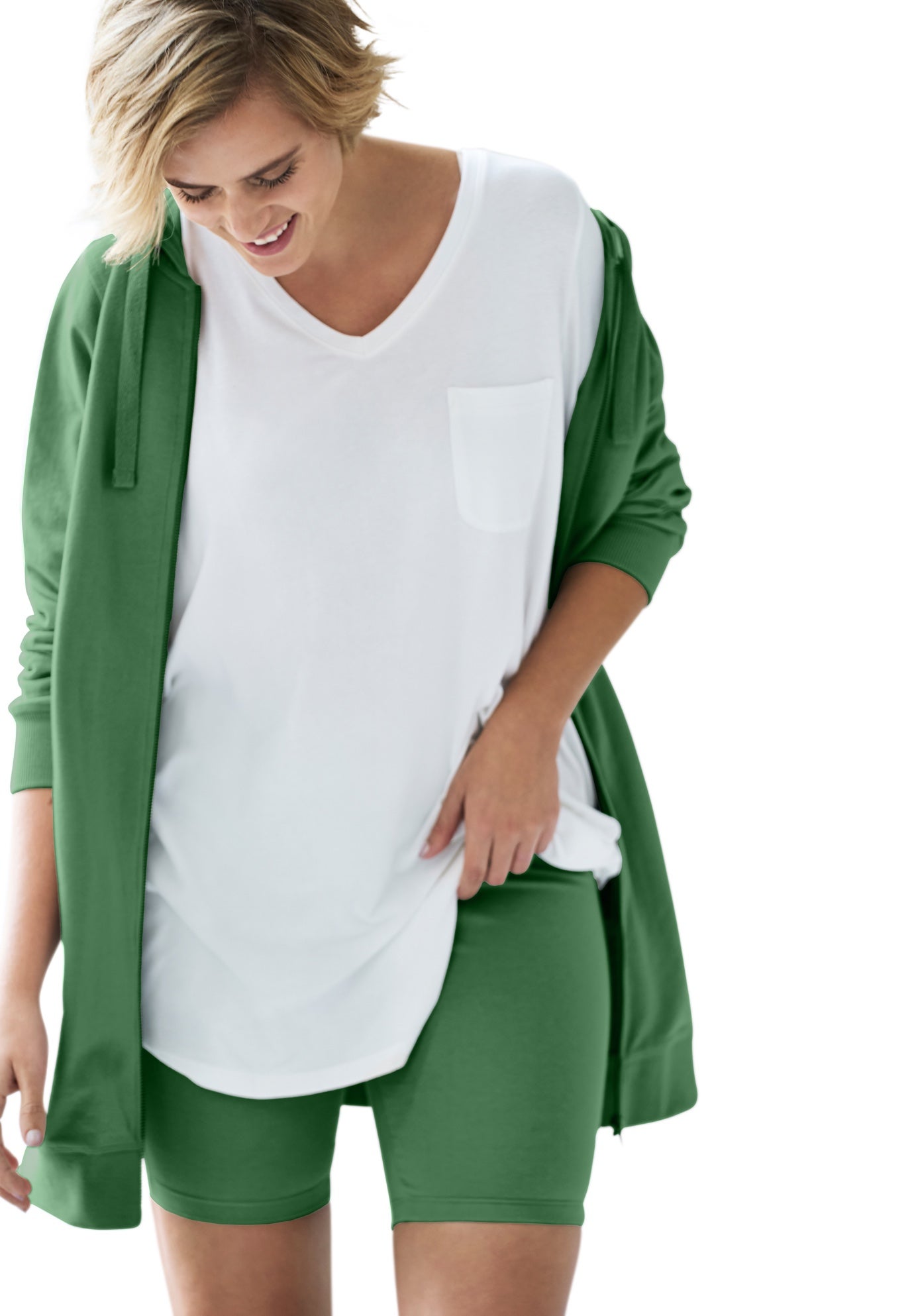 Ellos Studio Stretch Cotton Spandex Bike Shorts image number 0