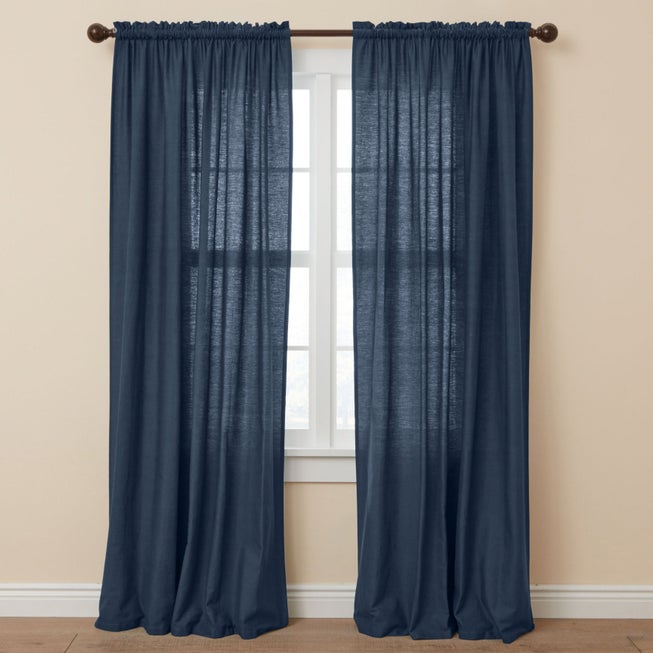 Poly Cotton Canvas Rod-Pocket Panel image number 0