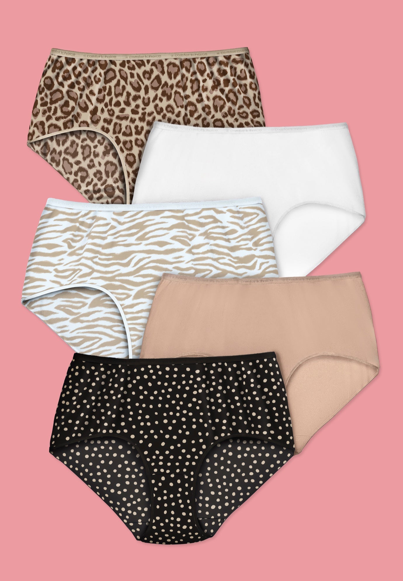 5-Pack Tag-free Full Coverage Cotton Brief image number 0