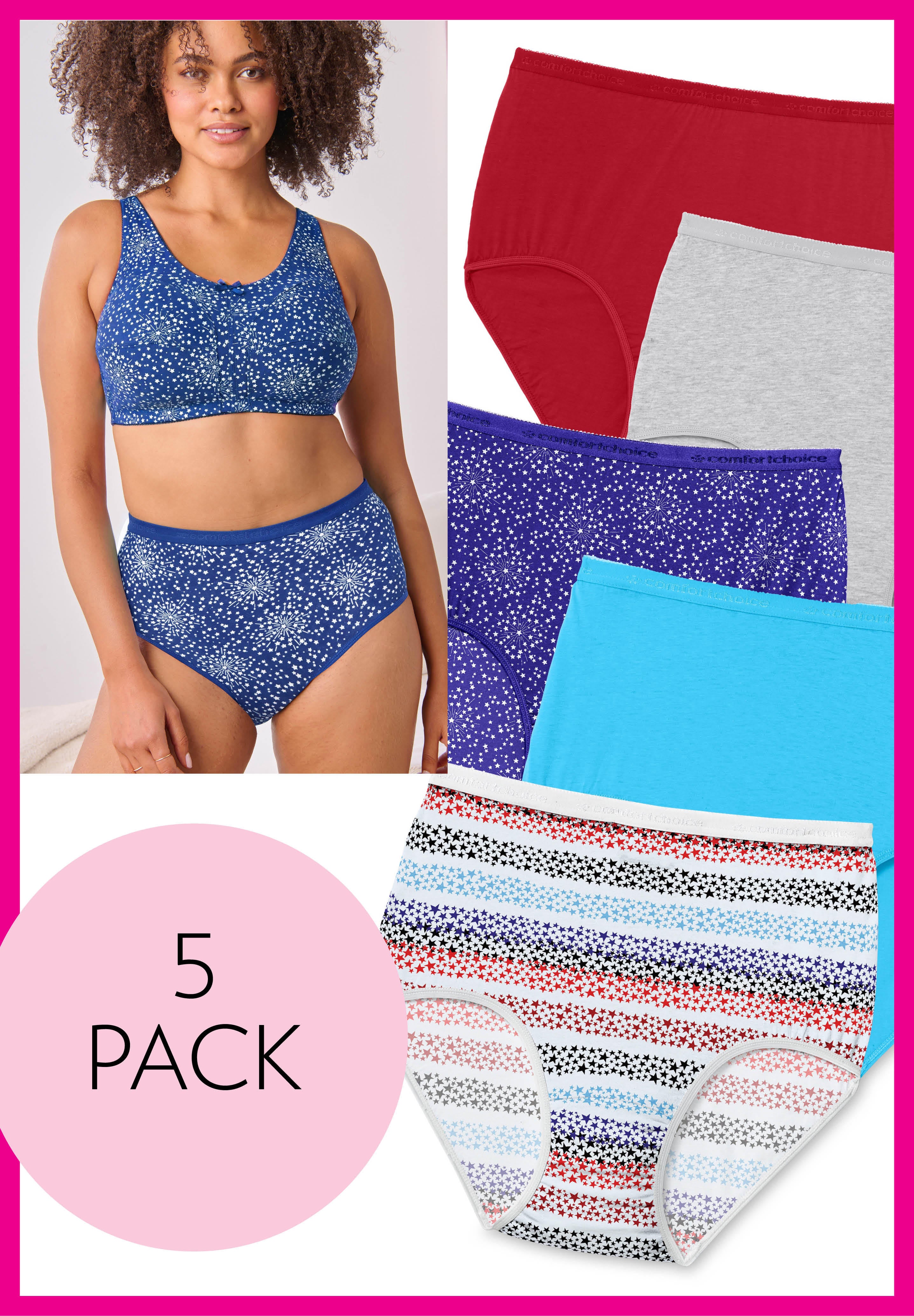 5-Pack Tag-free Full Coverage Cotton Brief image number 0