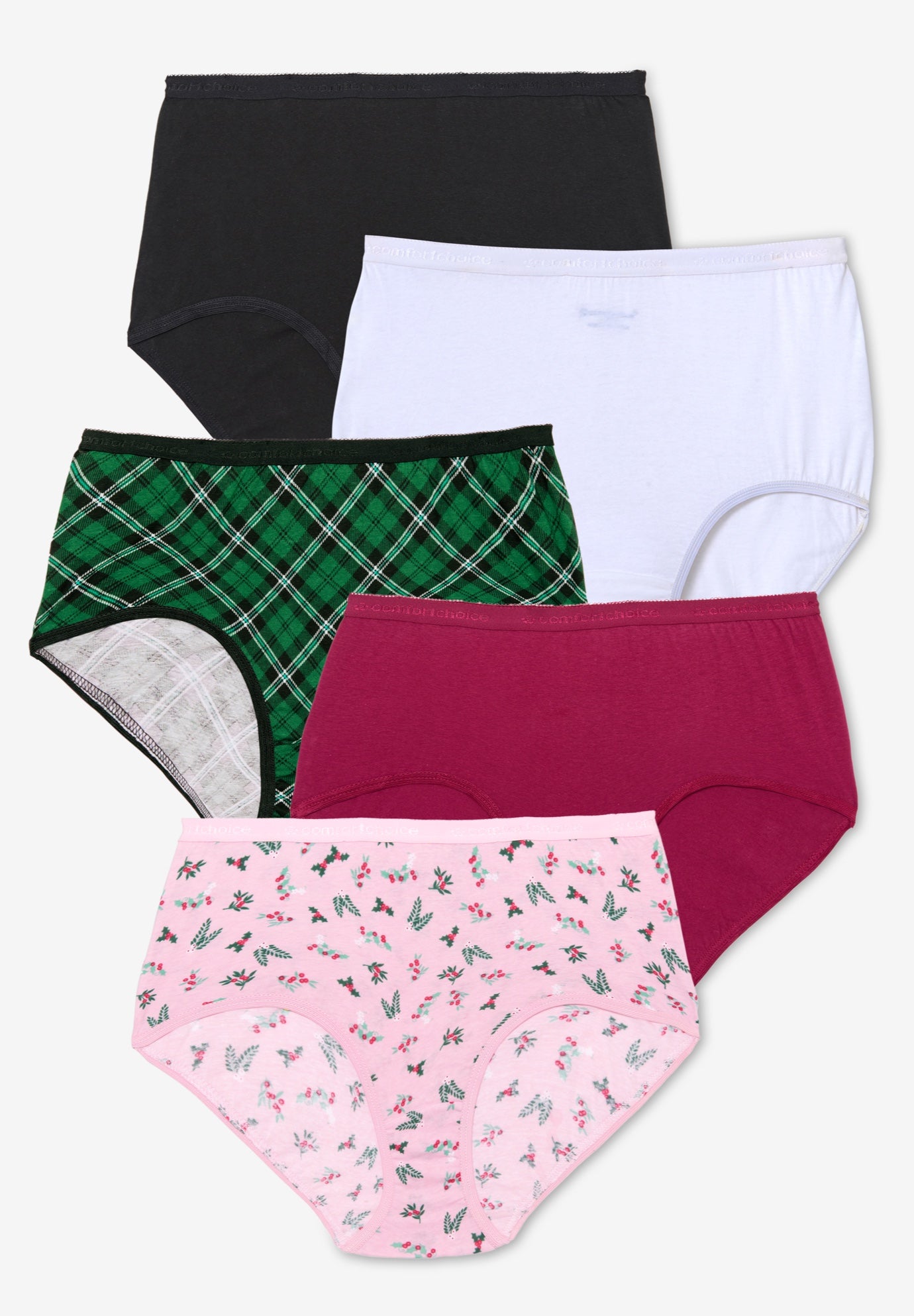 5-Pack Tag-free Full Coverage Cotton Brief image number 0
