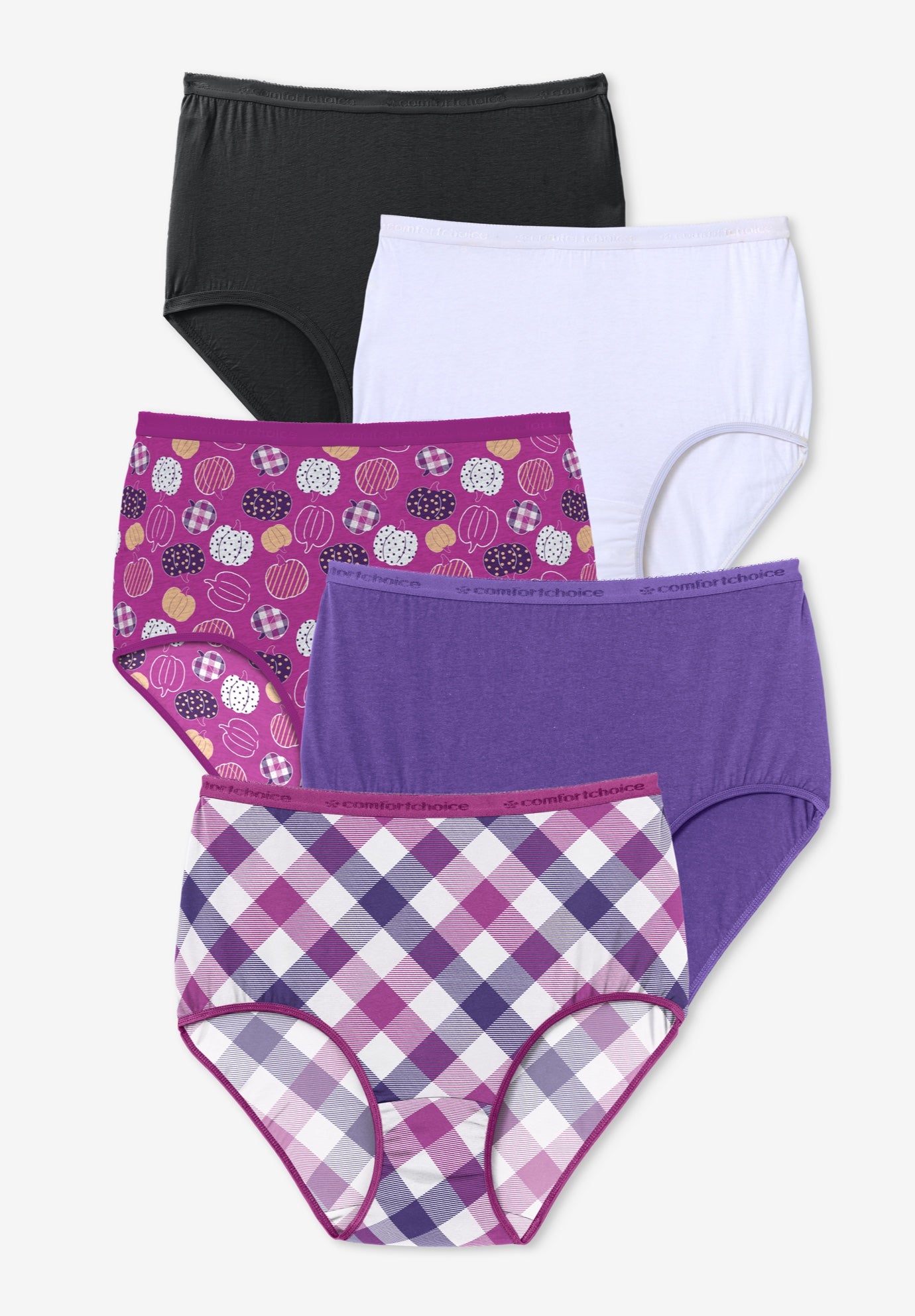 5-Pack Tag-free Full Coverage Cotton Brief image number 0