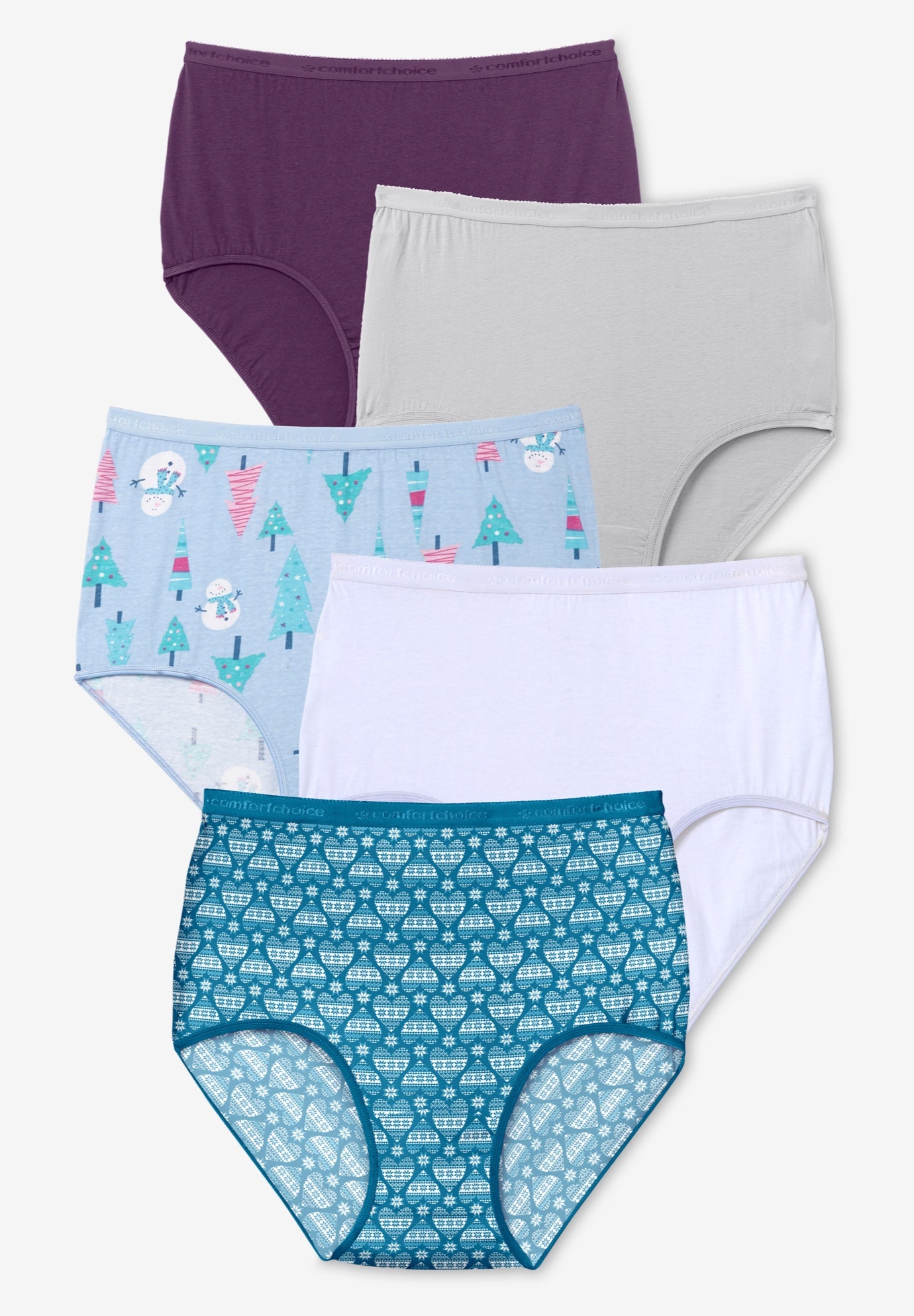 5-Pack Tag-free Full Coverage Cotton Brief image number 0