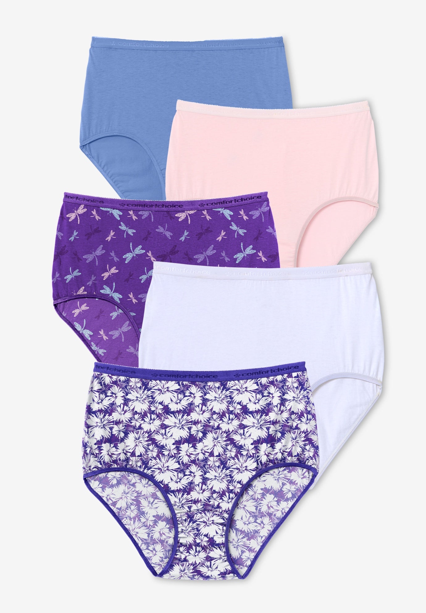 5-Pack Tag-free Full Coverage Cotton Brief image number 0