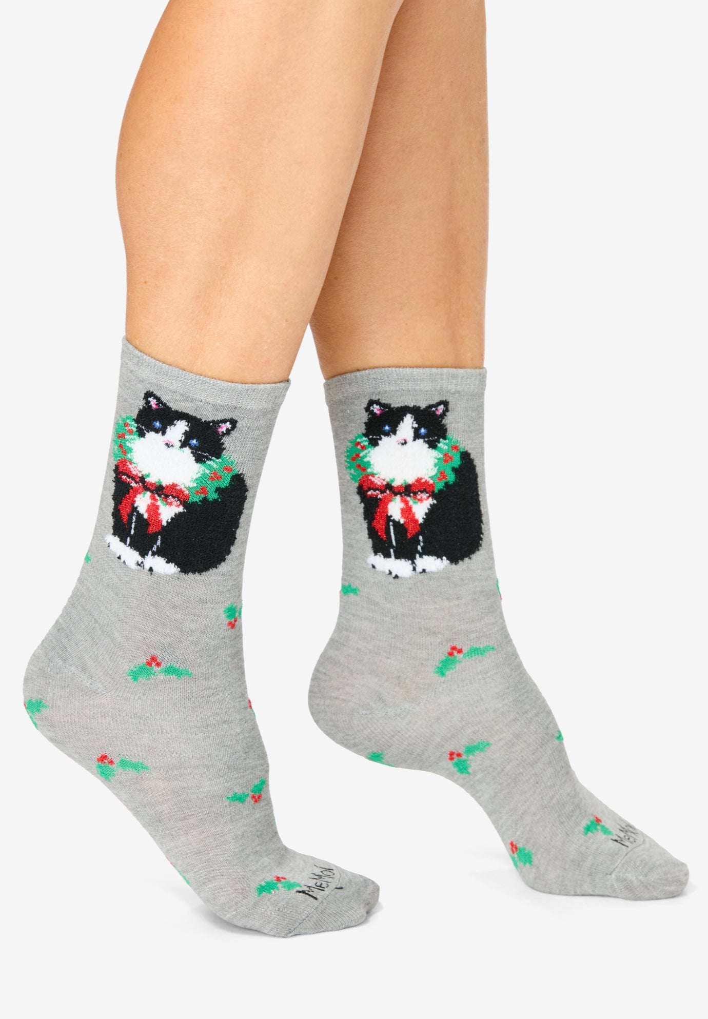 MeMoi® 2-Pack Holiday Crew Socks image number 7