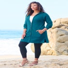 Waffle Mega Length Zip Hoodie image number null