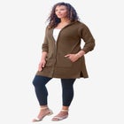 Waffle Mega Length Zip Hoodie image number null