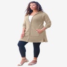 Waffle Mega Length Zip Hoodie image number null