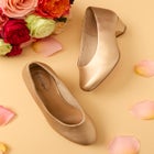 The Vida Leather-Like Slip On Pump image number null