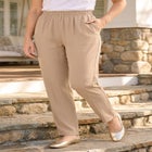 Woven Hassle-Free Pull-On Pants image number 0