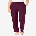 Woven Hassle-Free Pull-On Pants image number null