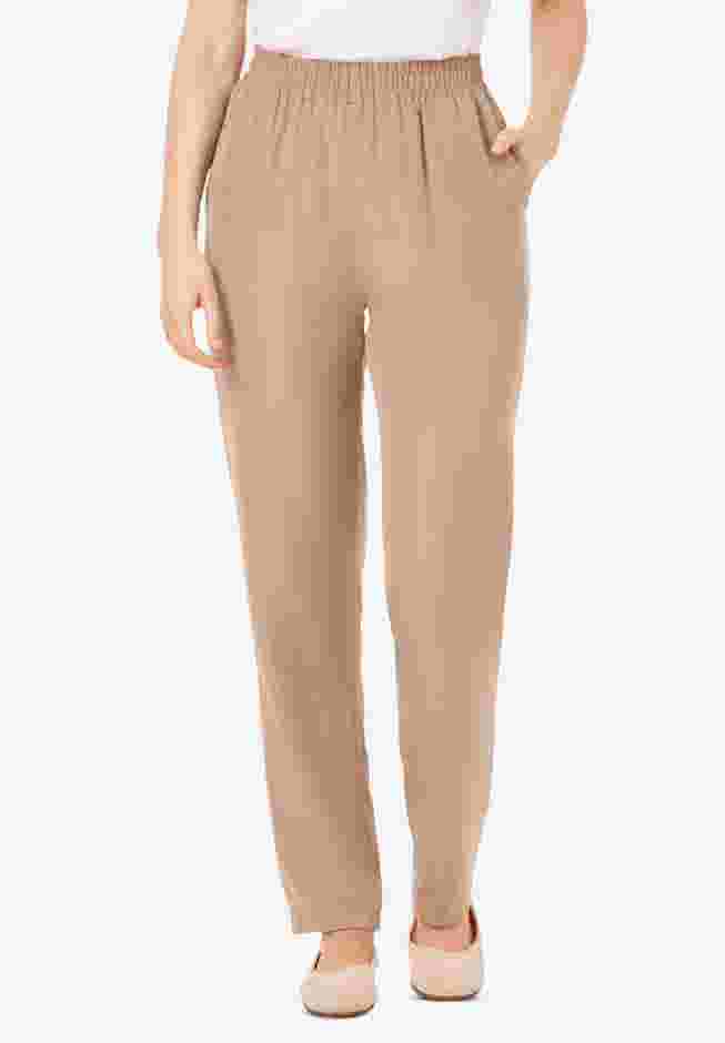 Woven Hassle-Free Pull-On Pants image number 0