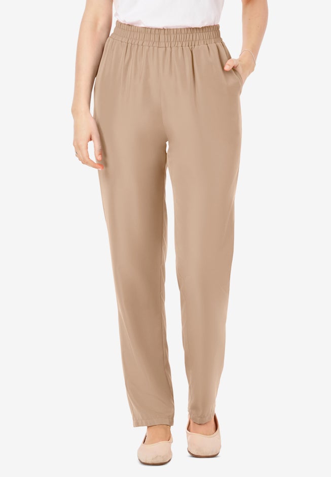 Woven Hassle-Free Pull-On Pants image number 0