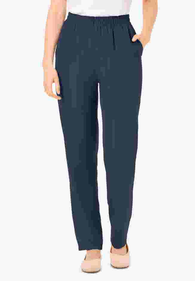 Woven Hassle-Free Pull-On Pants image number 0