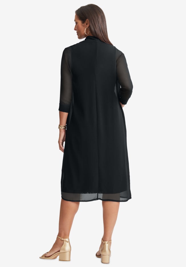 2-Piece Lace Jacket Dress image number 1