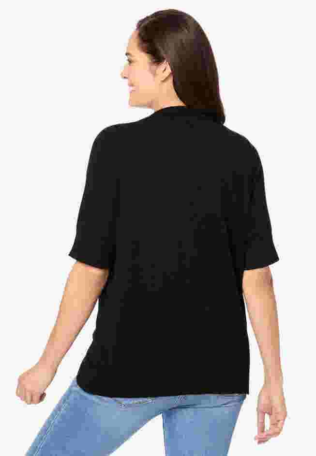 Lightweight Short Sleeve V-Neck Cardigan image number 1