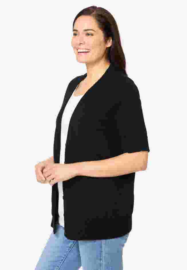 Lightweight Short Sleeve V-Neck Cardigan image number 2