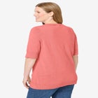 Lightweight Short Sleeve V-Neck Cardigan image number null