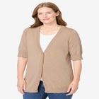 Lightweight Short Sleeve V-Neck Cardigan image number null