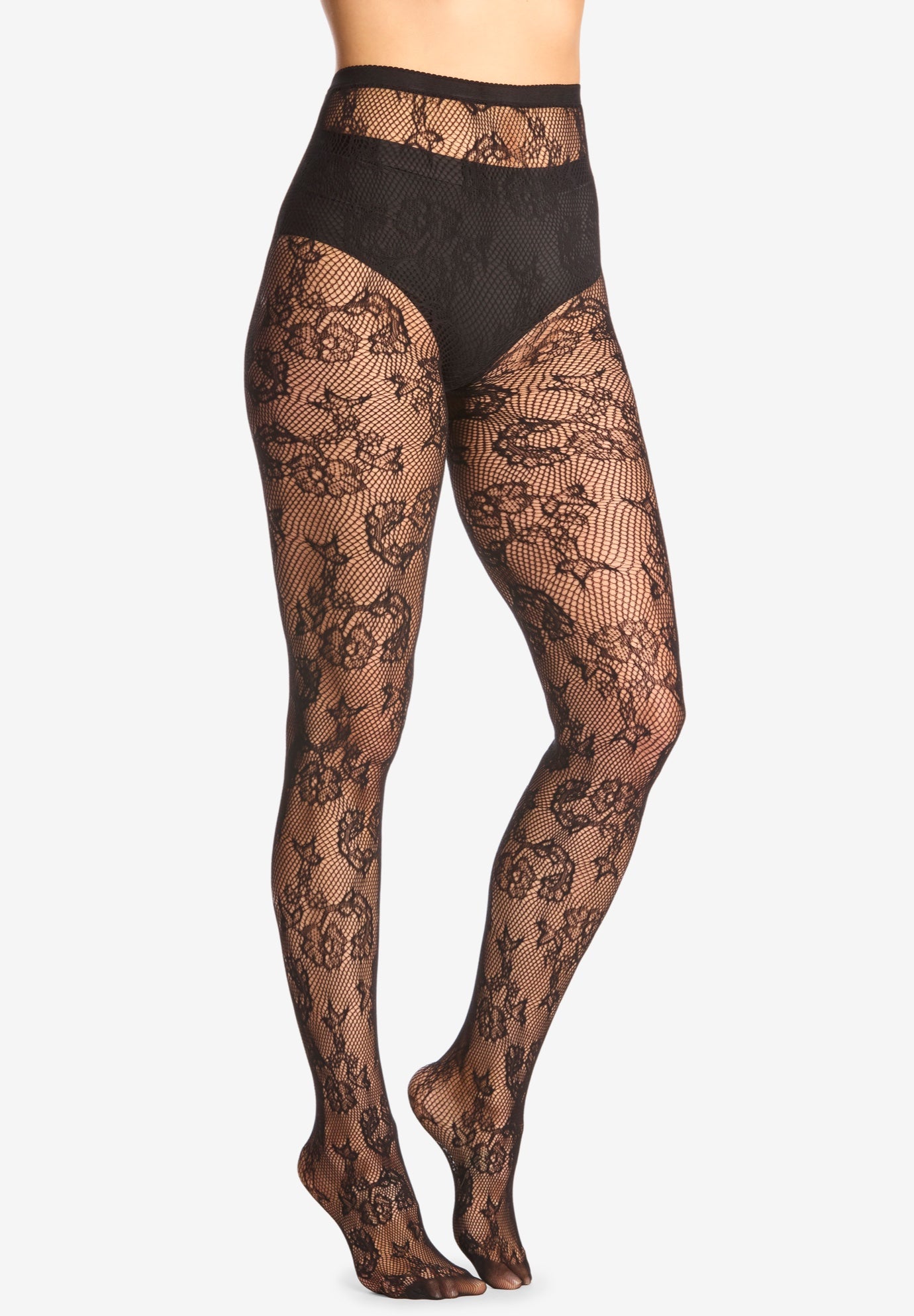 Textured Pattern Tights image number 3