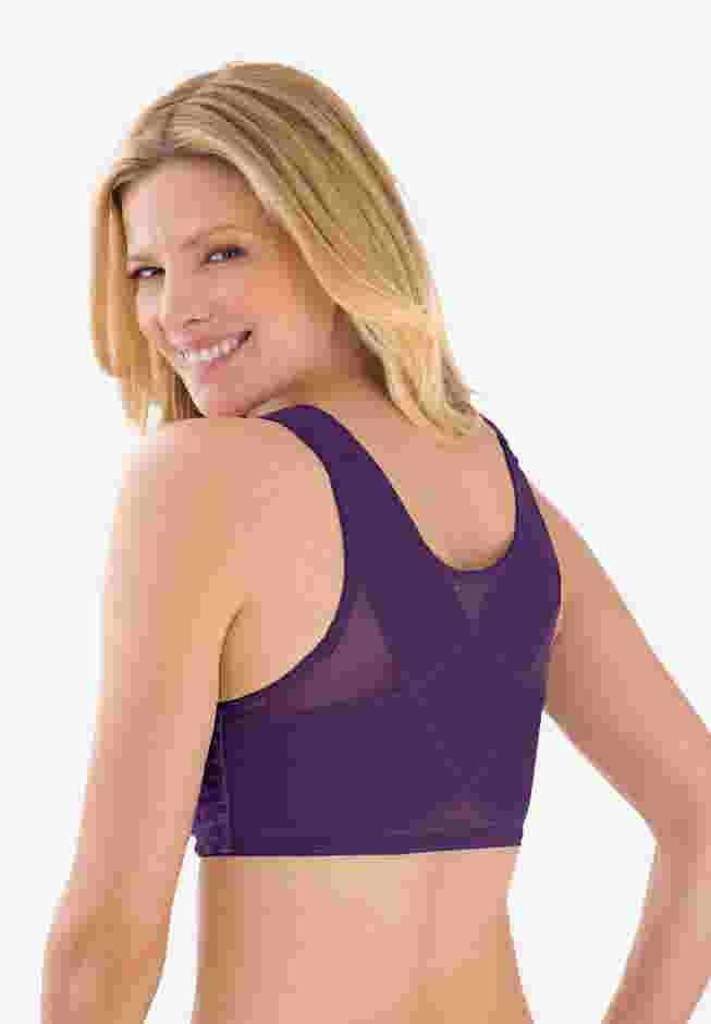Front Close Wireless Posture Bra image number 7