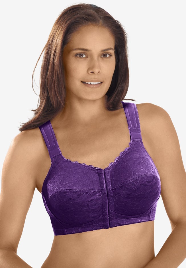 Front Close Wireless Posture Bra image number 1