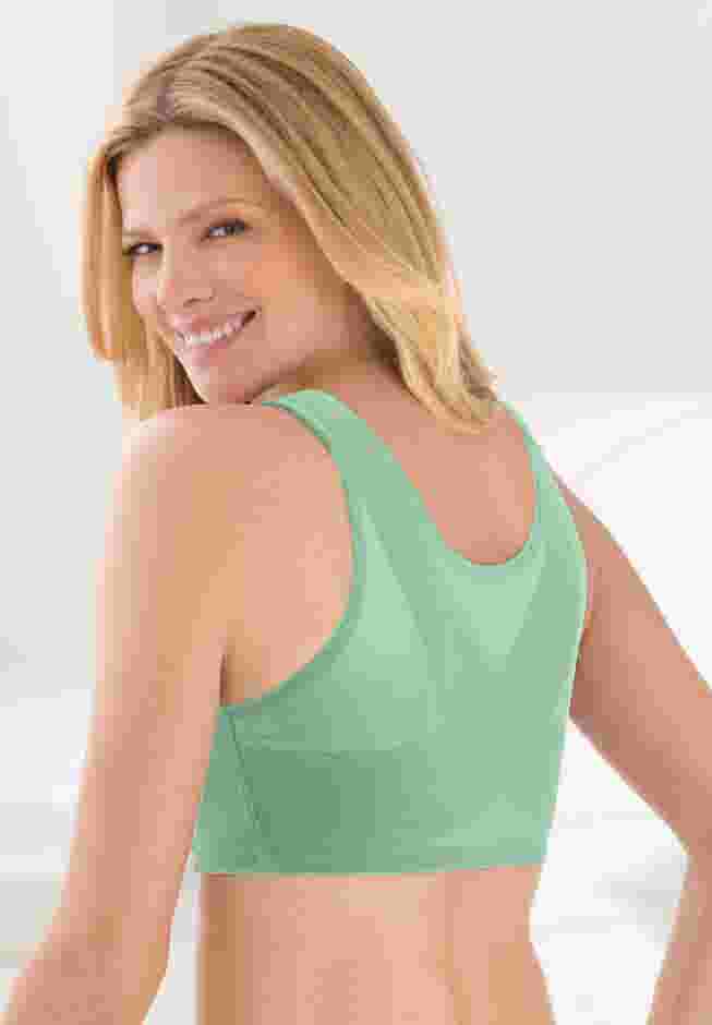 Front Close Wireless Posture Bra image number 1