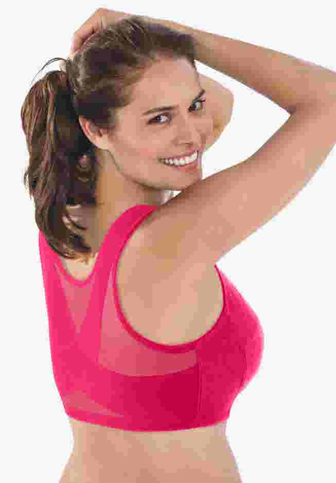 Front Close Wireless Posture Bra image number 1