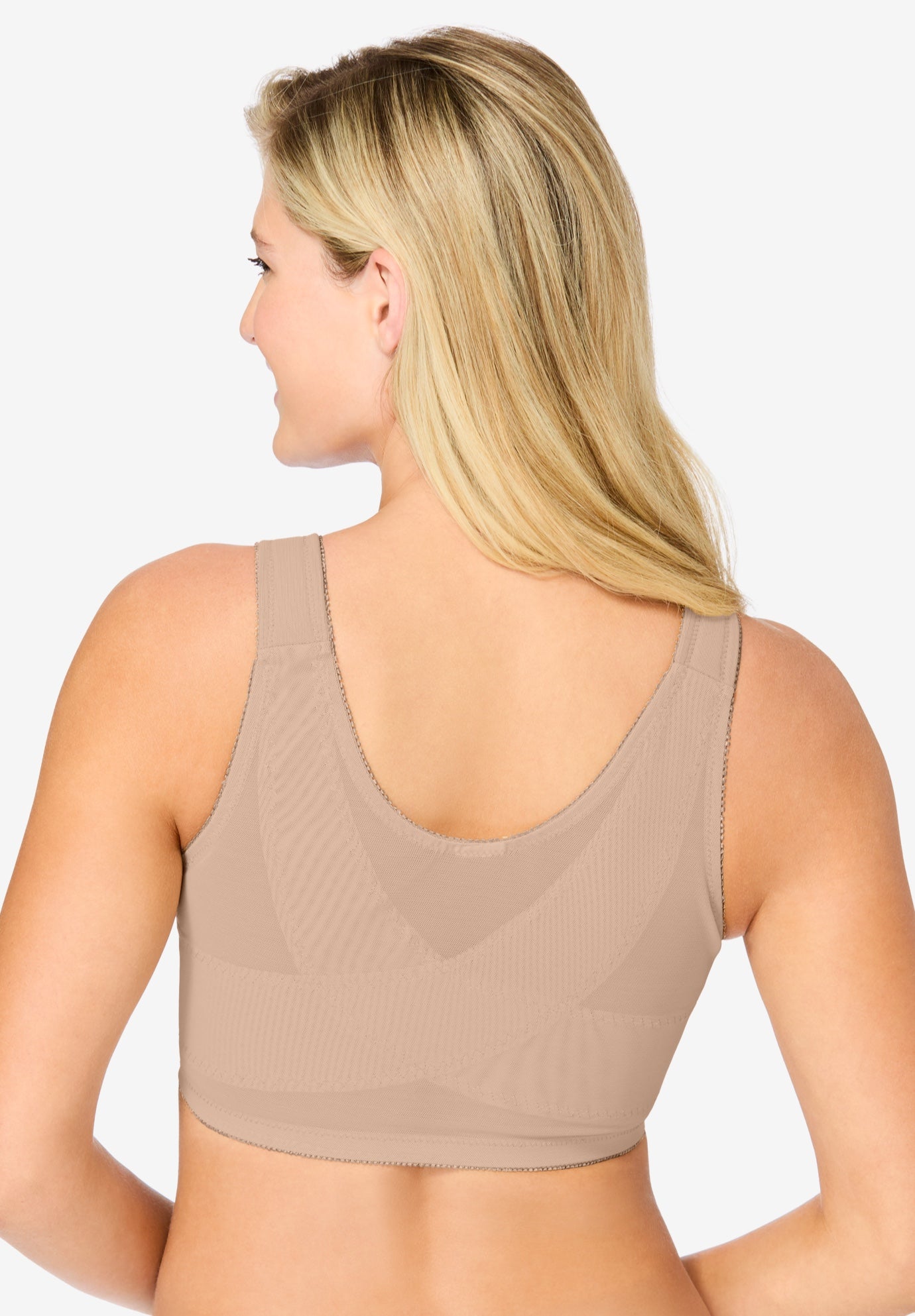 Comfort Choice Women's Plus Size Front Close Wireless Posture Bra - Picture 14 of 18