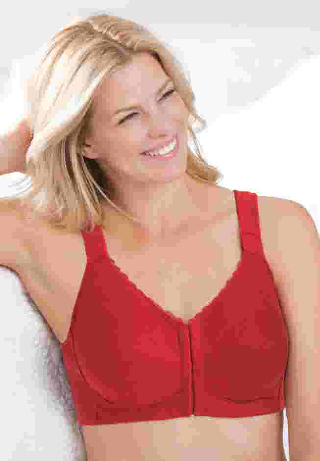 Front Close Wireless Posture Bra image number 0