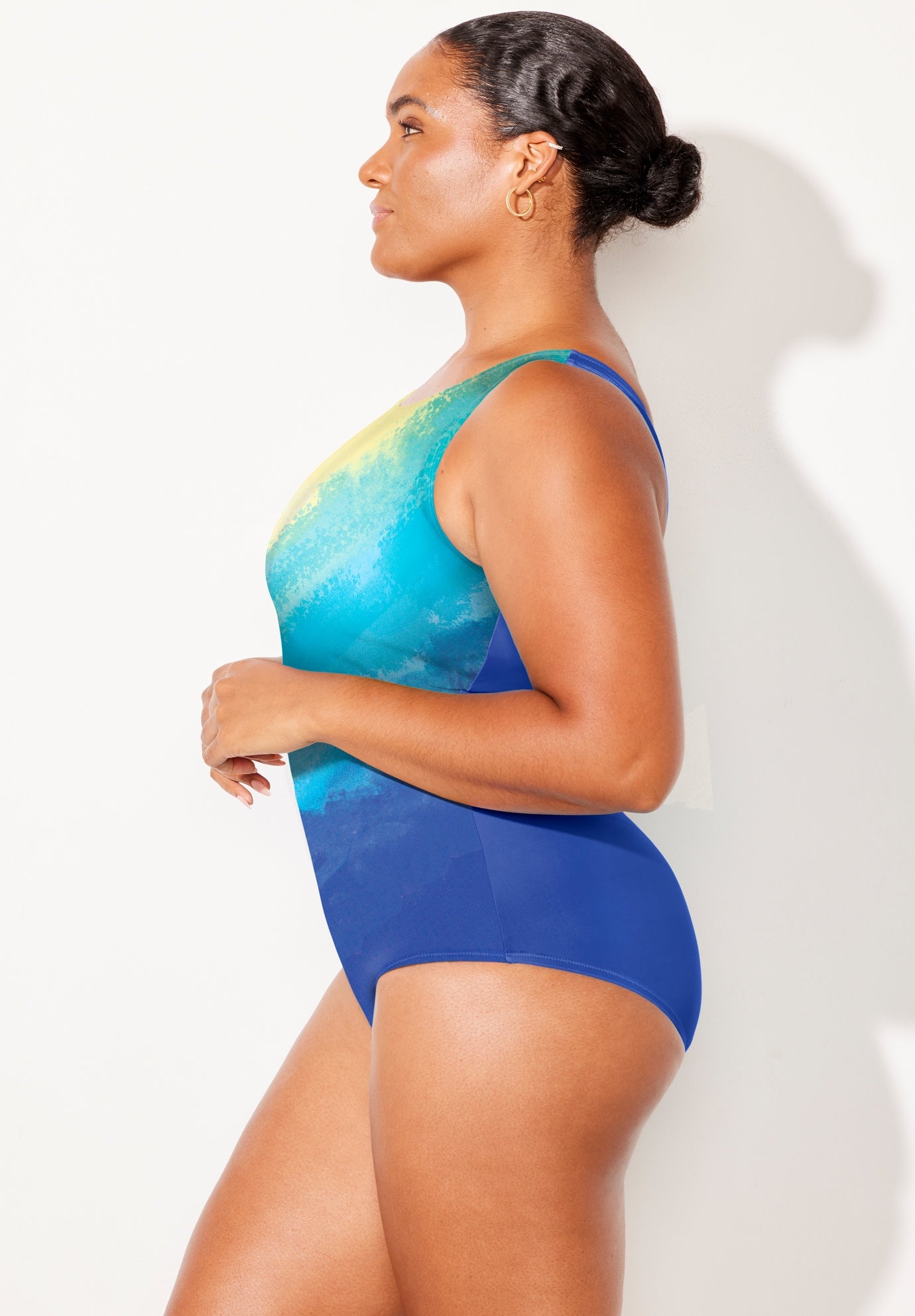 Chlorine Resistant High Neck One Piece Swimsuit image number 2