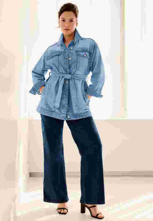 Belted Denim Jacket image number 0
