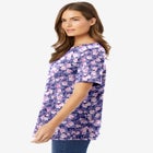 Perfect Printed Short-Sleeve Crewneck Tee image number null